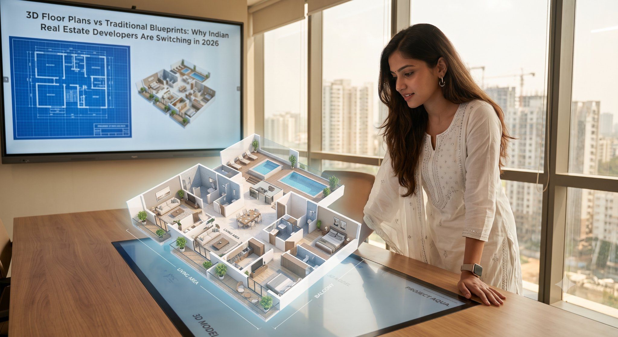 3D Floor Plans vs Traditional Blueprints: Why Indian Developers Are Switching in 2026