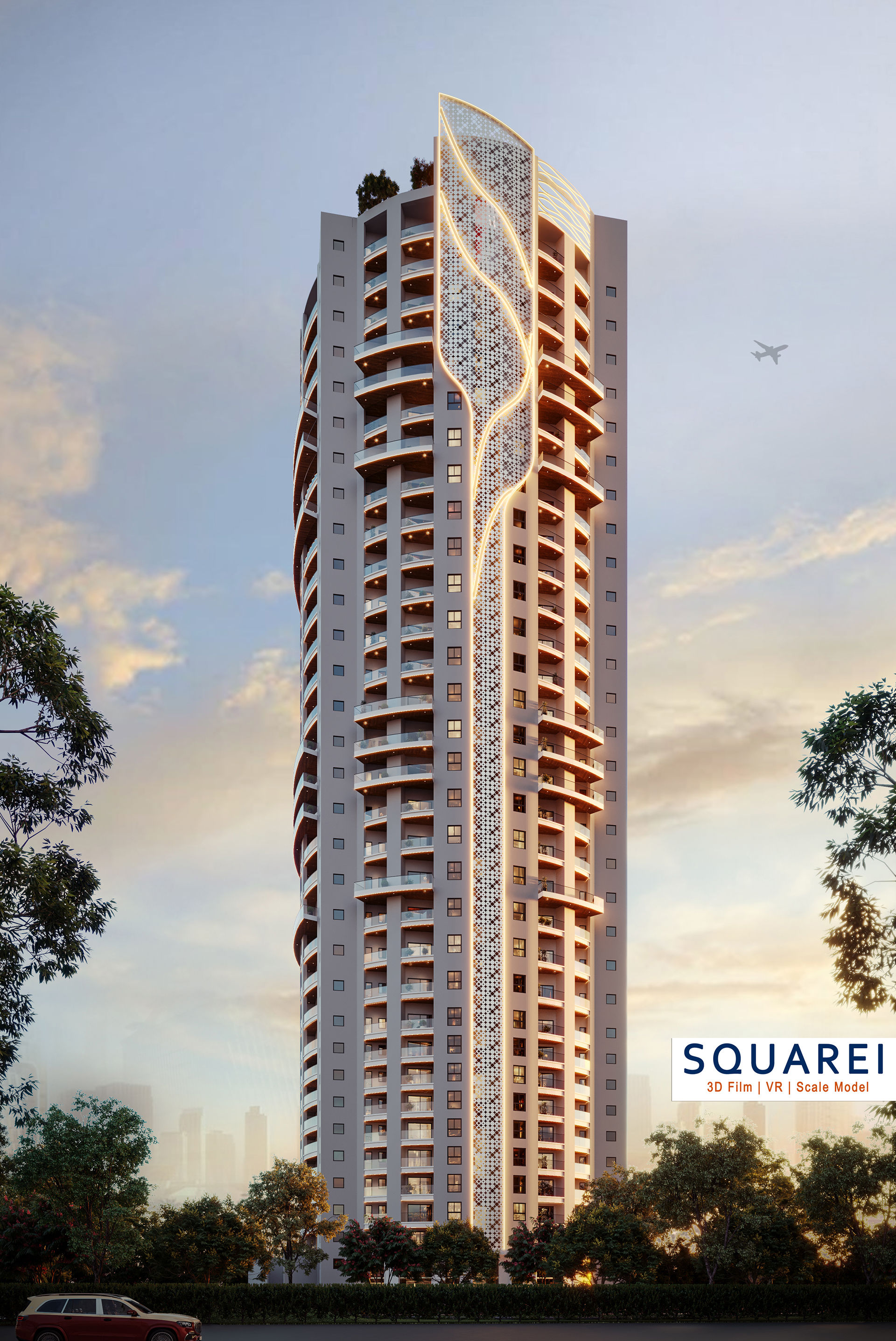 3D Architectural Rendering in Greater Noida — SQUAREI Studio