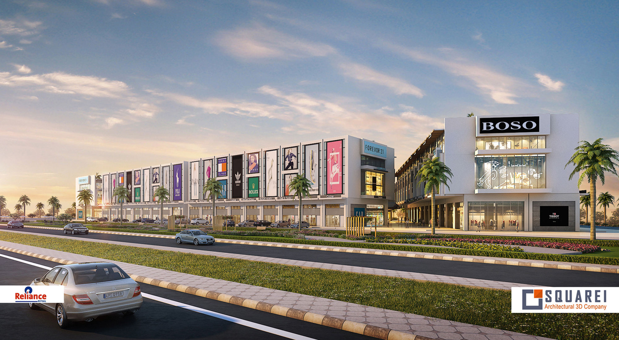 IMT Manesar Commercial SCO & Tech Park Plaza — 3D Architectural Rendering in Manesar by SQUAREI Studio
