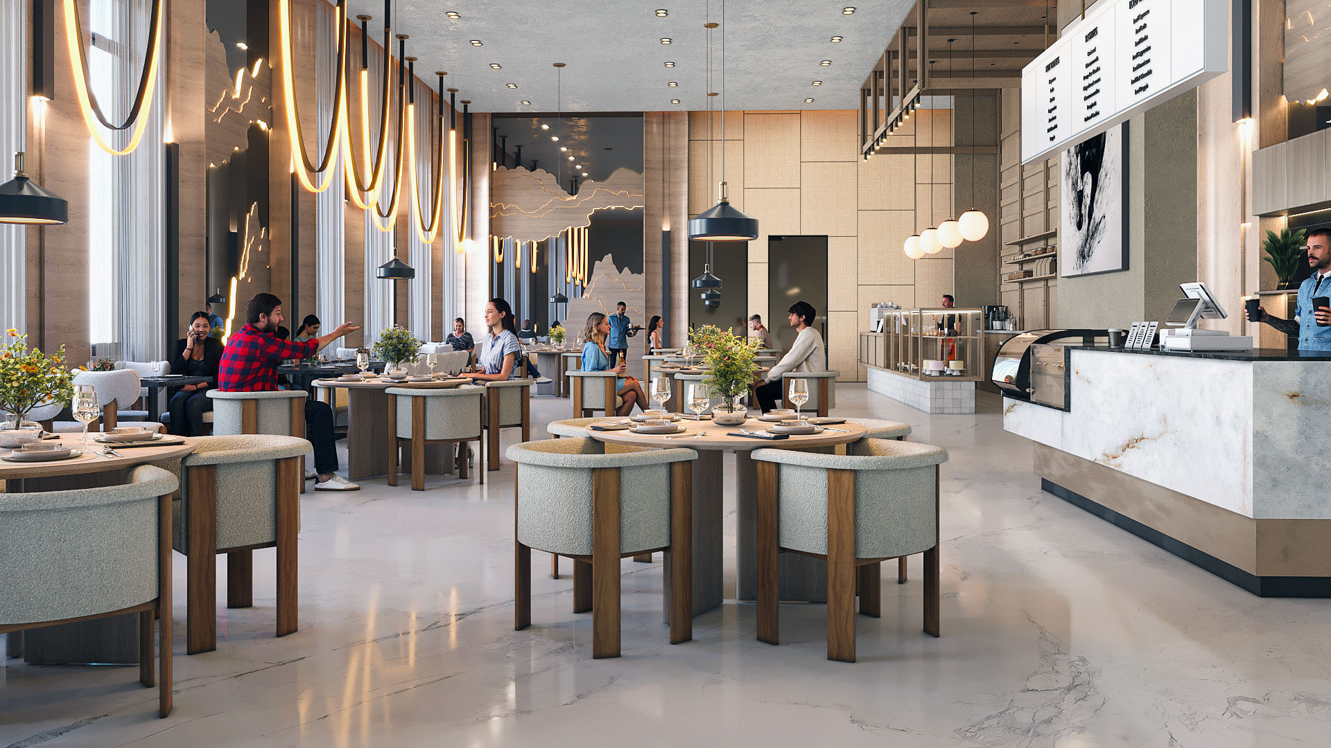 Fine Dining Courtyard Restaurant CGI — Pal Road Jodhpur — 3D Architectural Rendering in Jodhpur by SQUAREI Studio