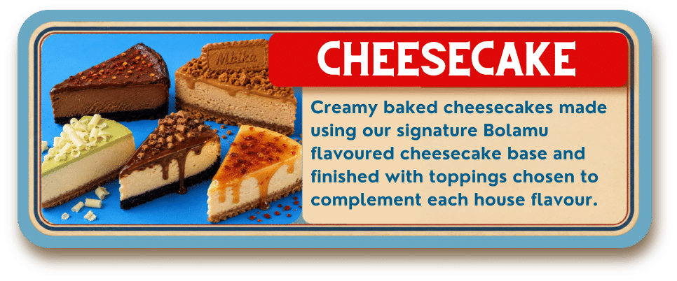 Cheesecakes dessert card