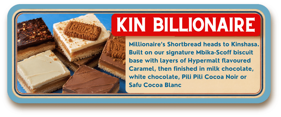 Kin Billionaire chocolate dessert card