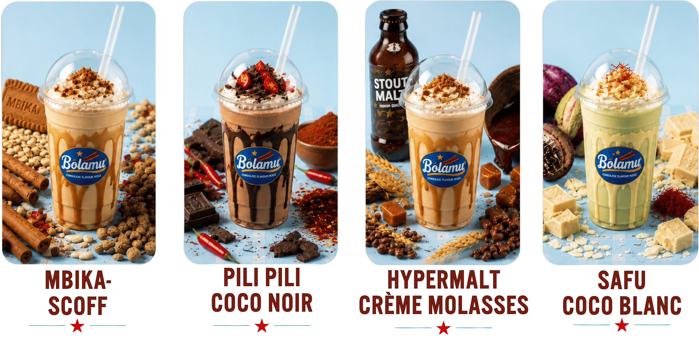 Milkshakes product range