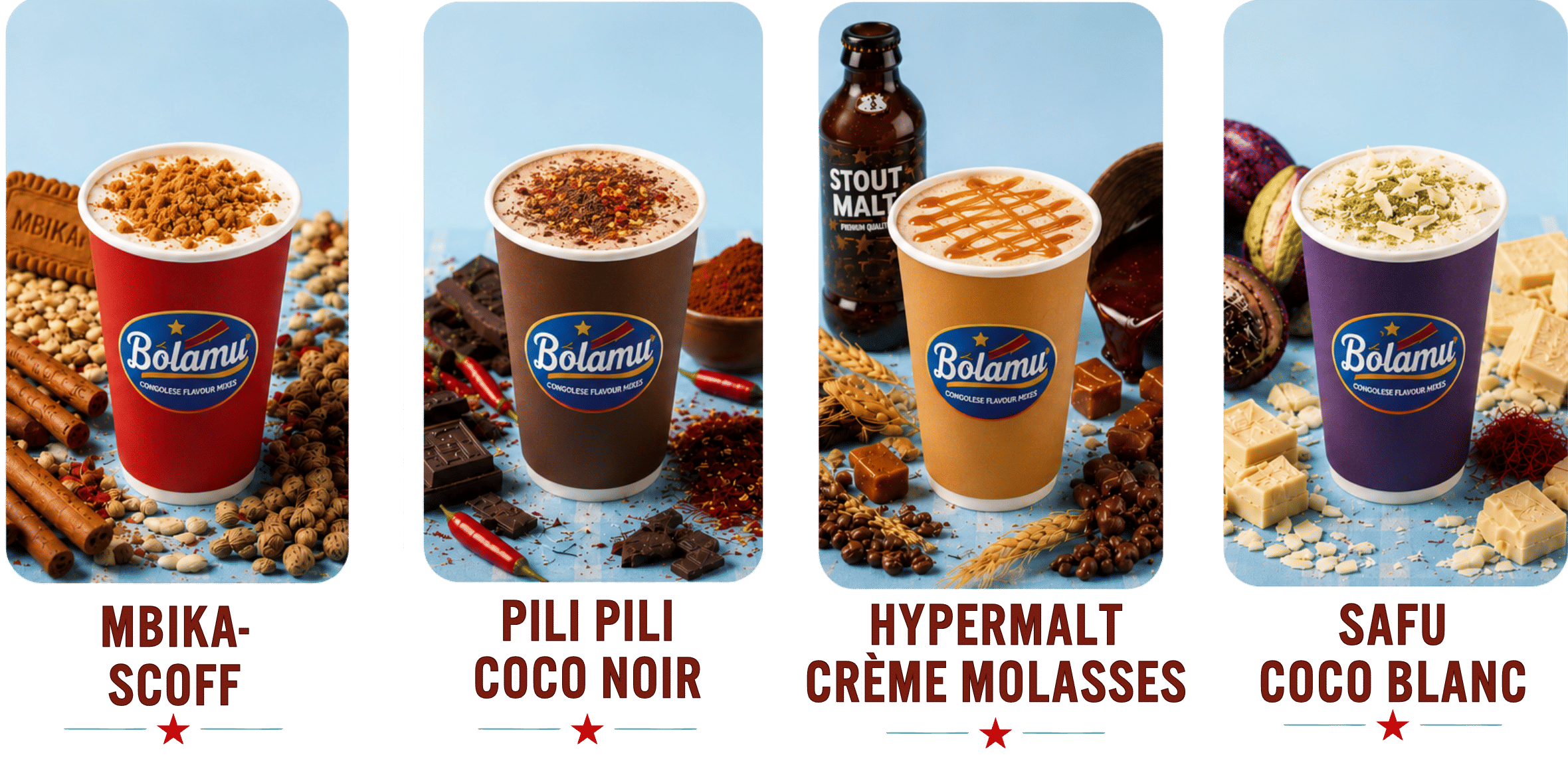 Lattes product range
