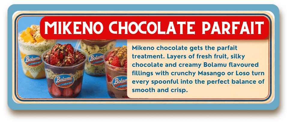 Mikeno Chocolate Parfait dessert card