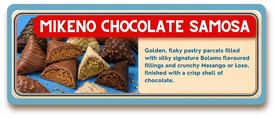 Mikeno Chocolate Samosas dessert card