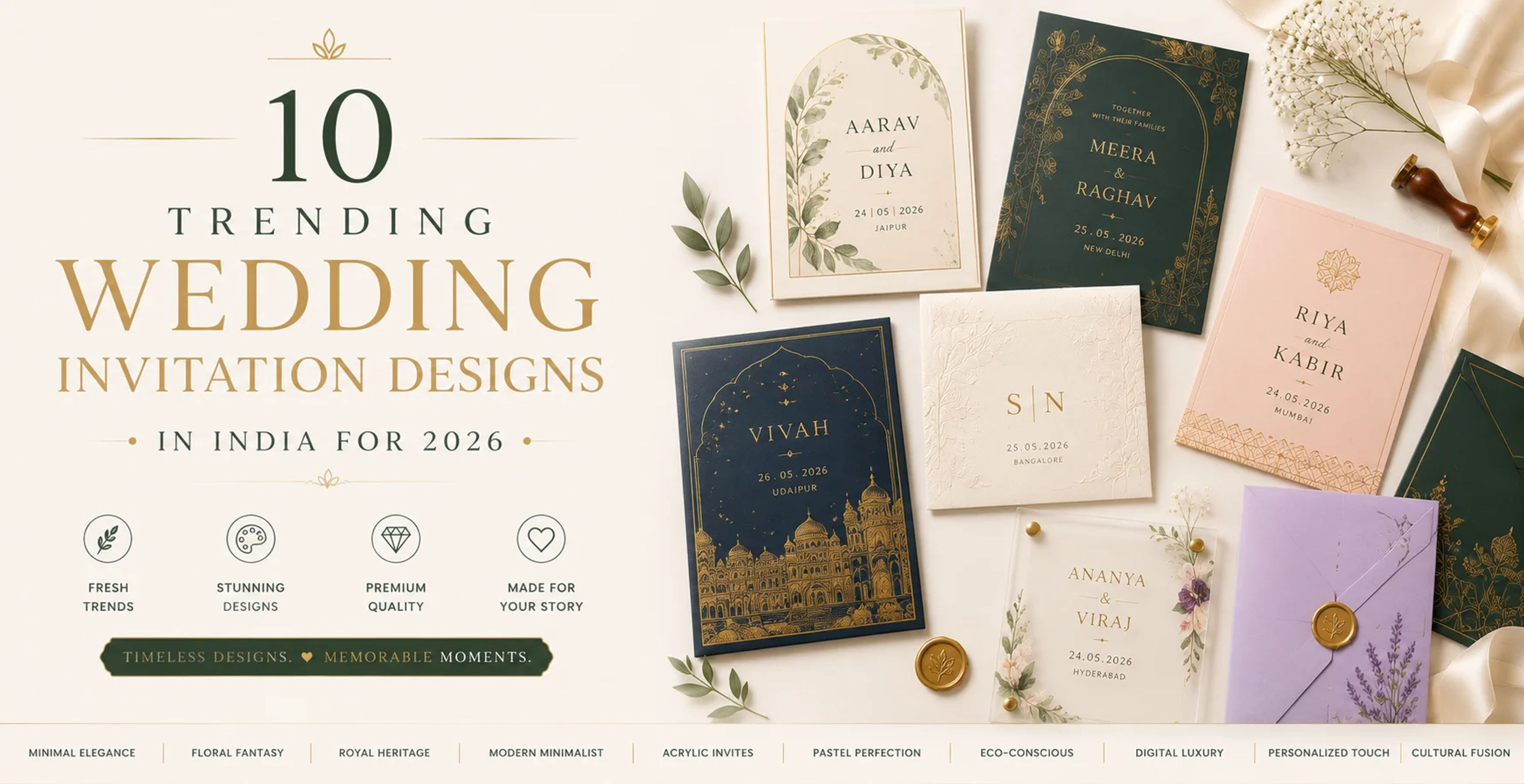 10 Trending Wedding Invitation Designs in India for 2026