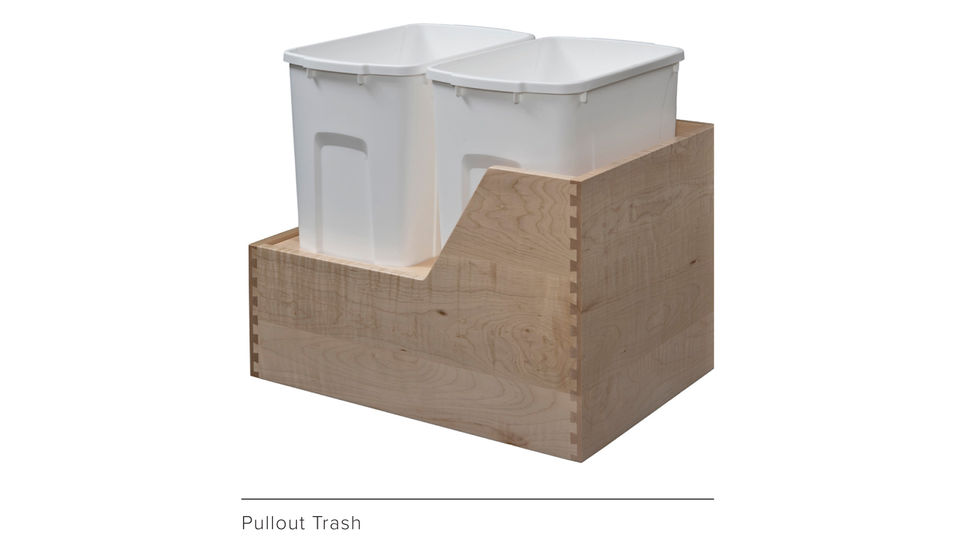 Double Waste Bin Pullout - Kitchen Craft