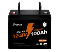 Premex - 12.8V / 100Ah Lithium Battery with Smart Features-0