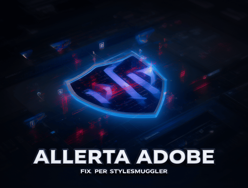 Allerta Adobe: Fix per StyleSmuggler