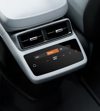 Rear control screen
