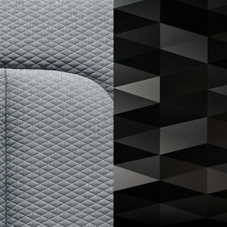 Zinc embossed textile with 3 d etched deco