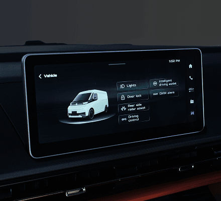12.3-inch floating touchscreen