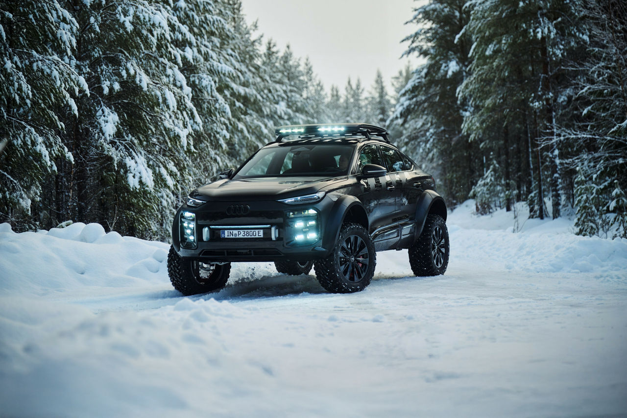 Audi takes the Q6 e-tron offroad 