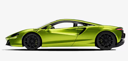 Green McLaren sideview