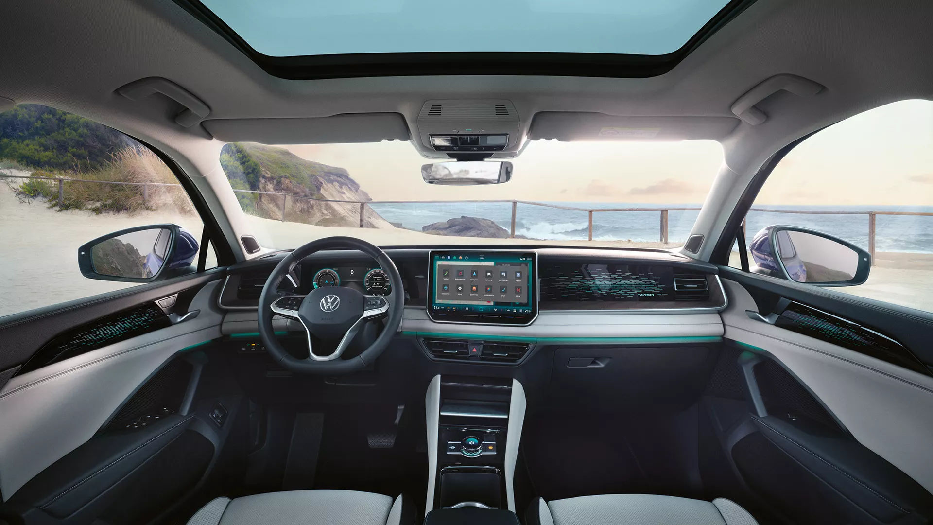 Tayron front seats and steering wheel