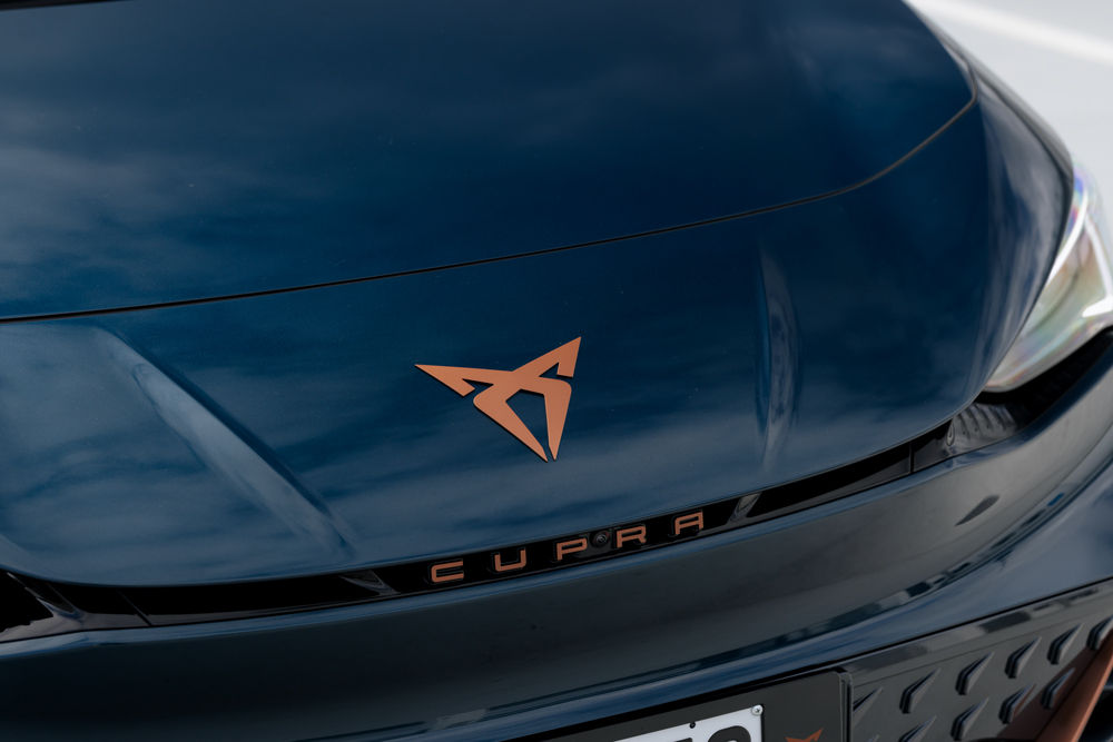 Emblem on Cupra Born