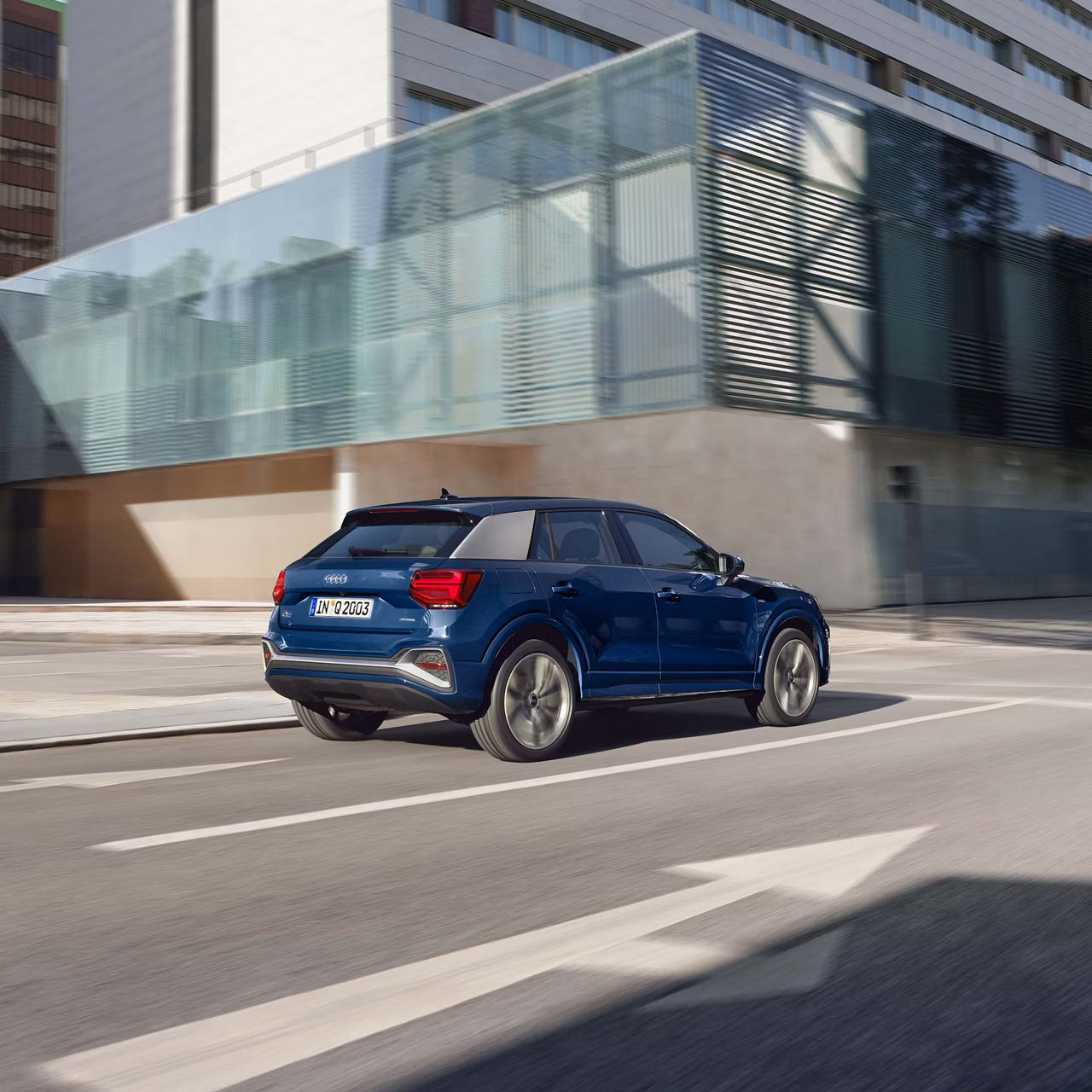 Audi Q2 driving