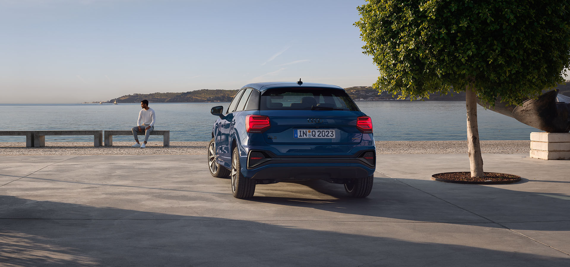 Audi Q2 at waterfront
