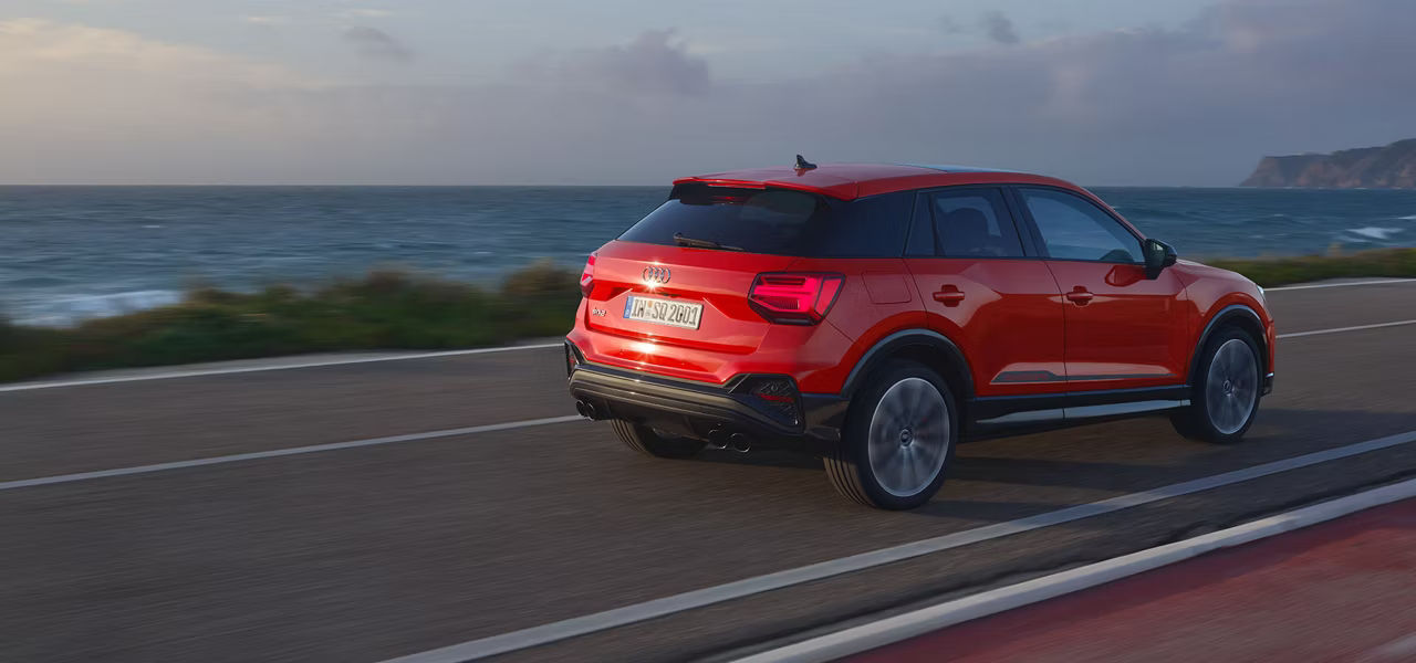 Audi Q2 moving fast