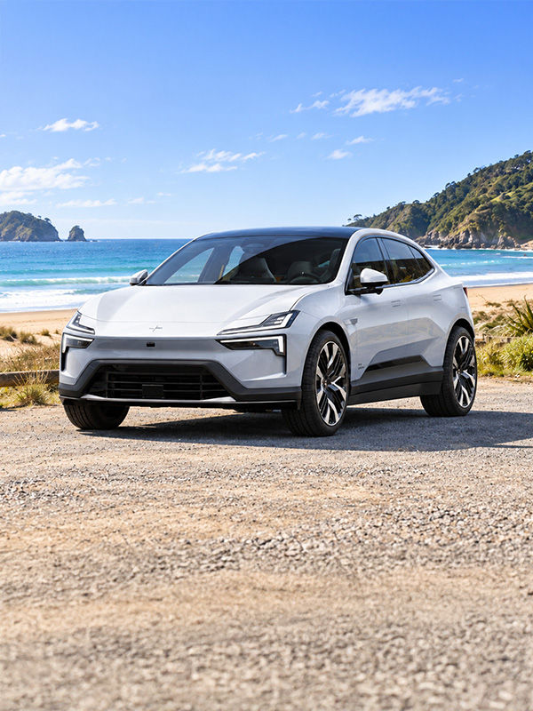 Polestar 4 on the beach