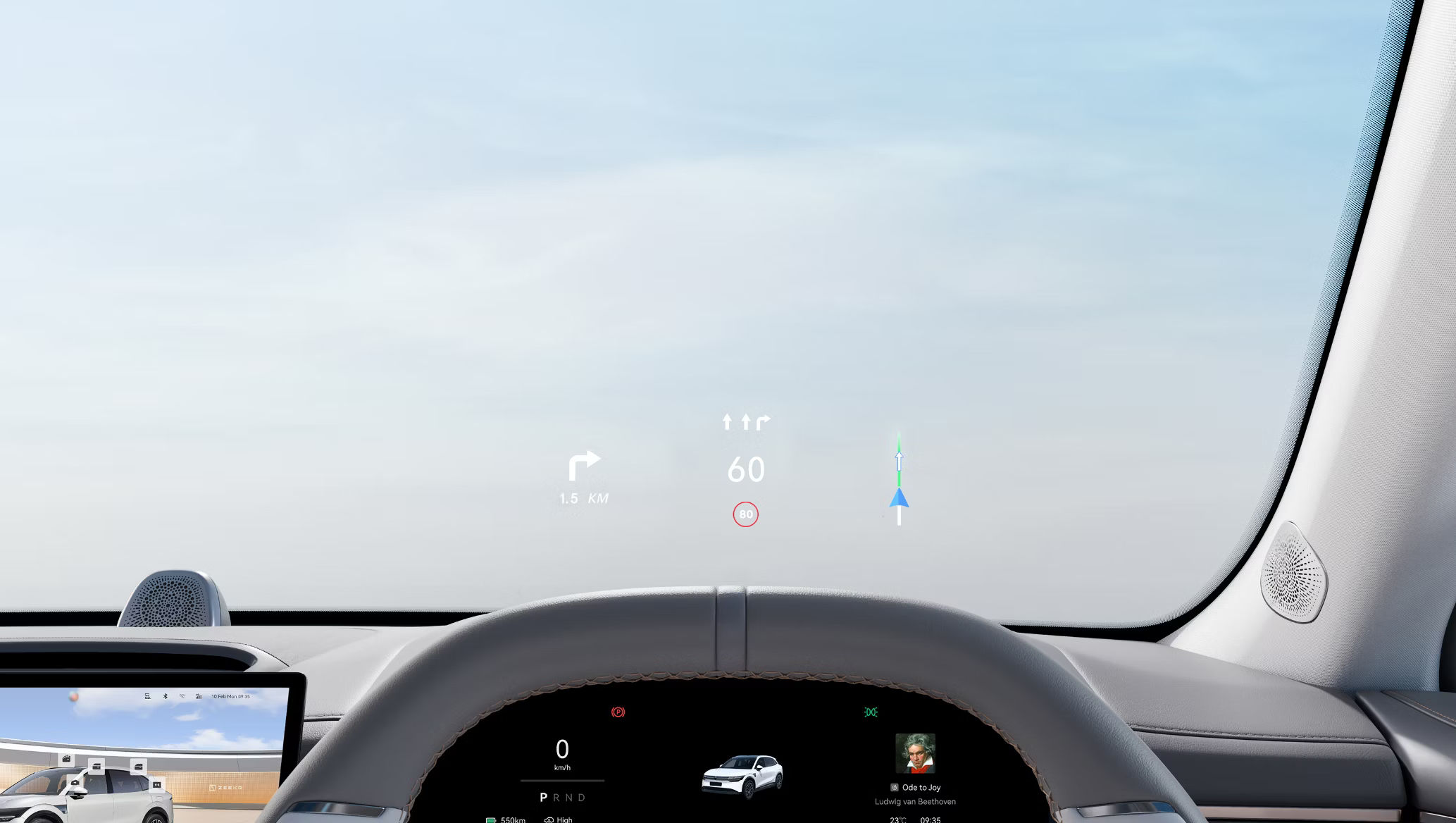 Zeekr 7x heads up display