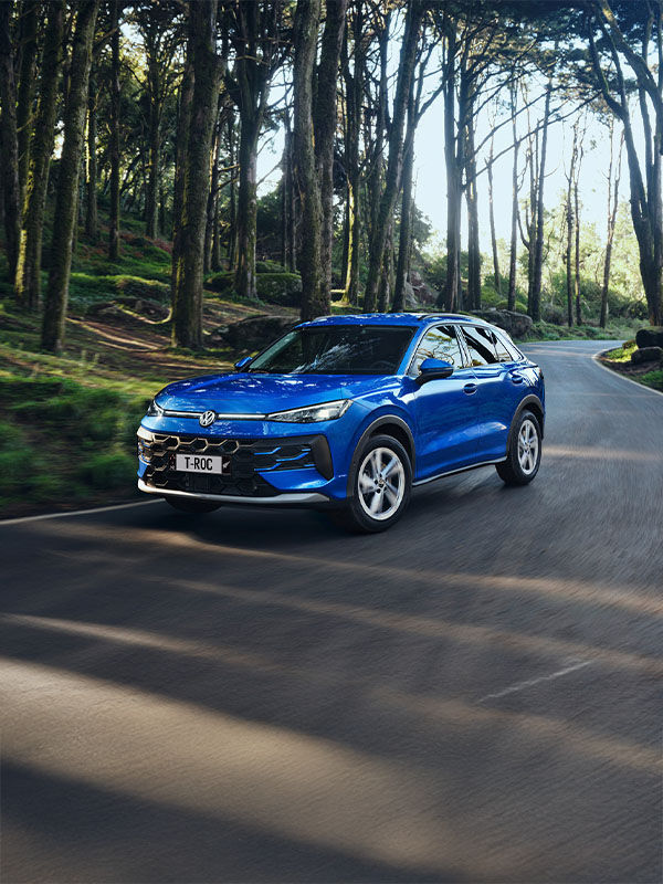 Blue Volkswagen T-Roc
