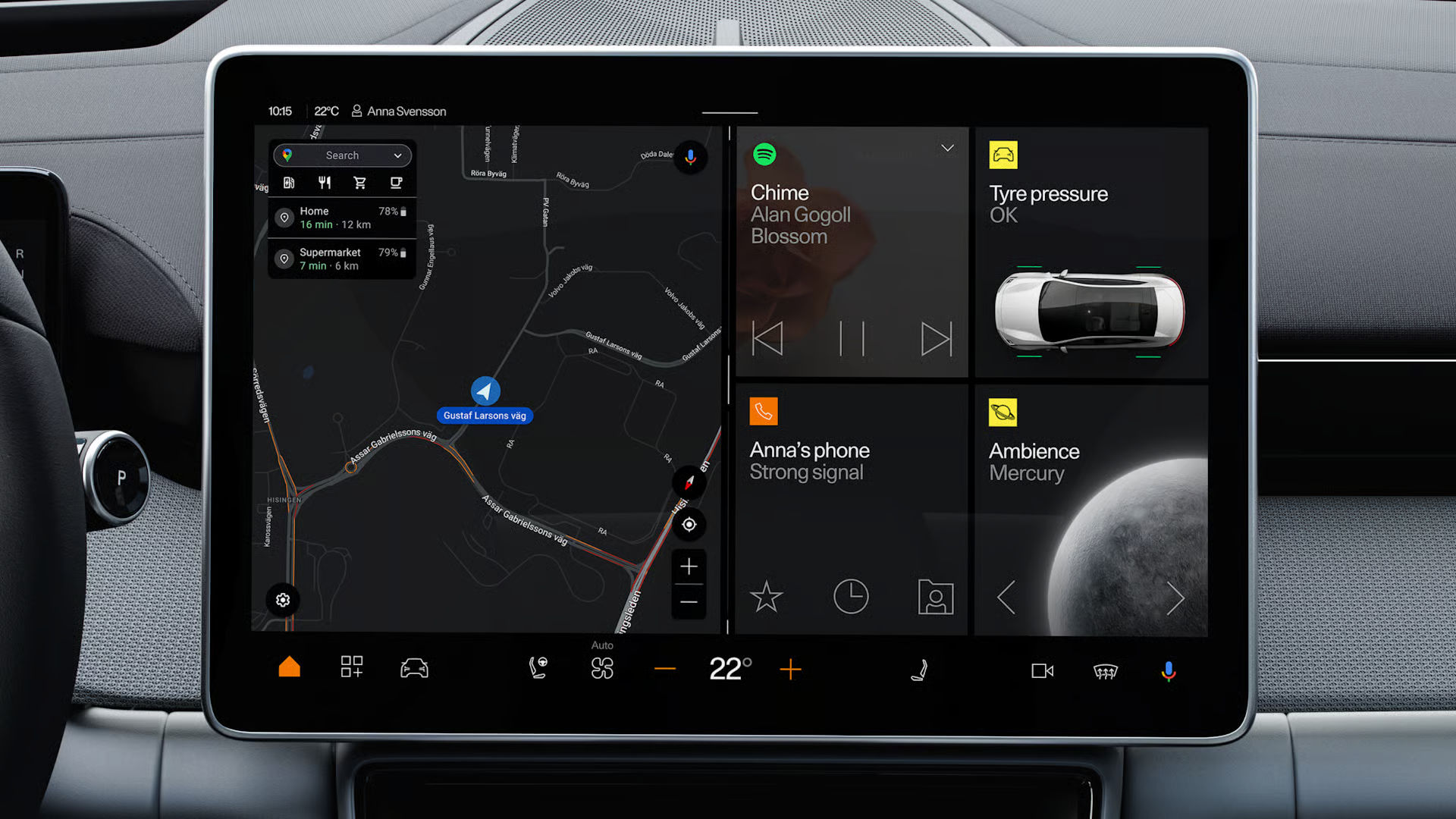 Polestar 4 touch screen tech