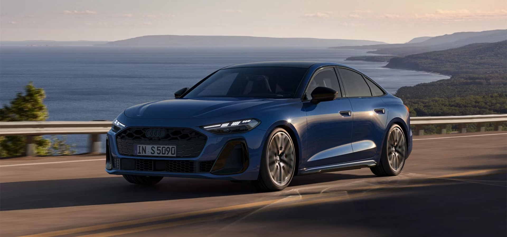 Audi S5 Sedan driving