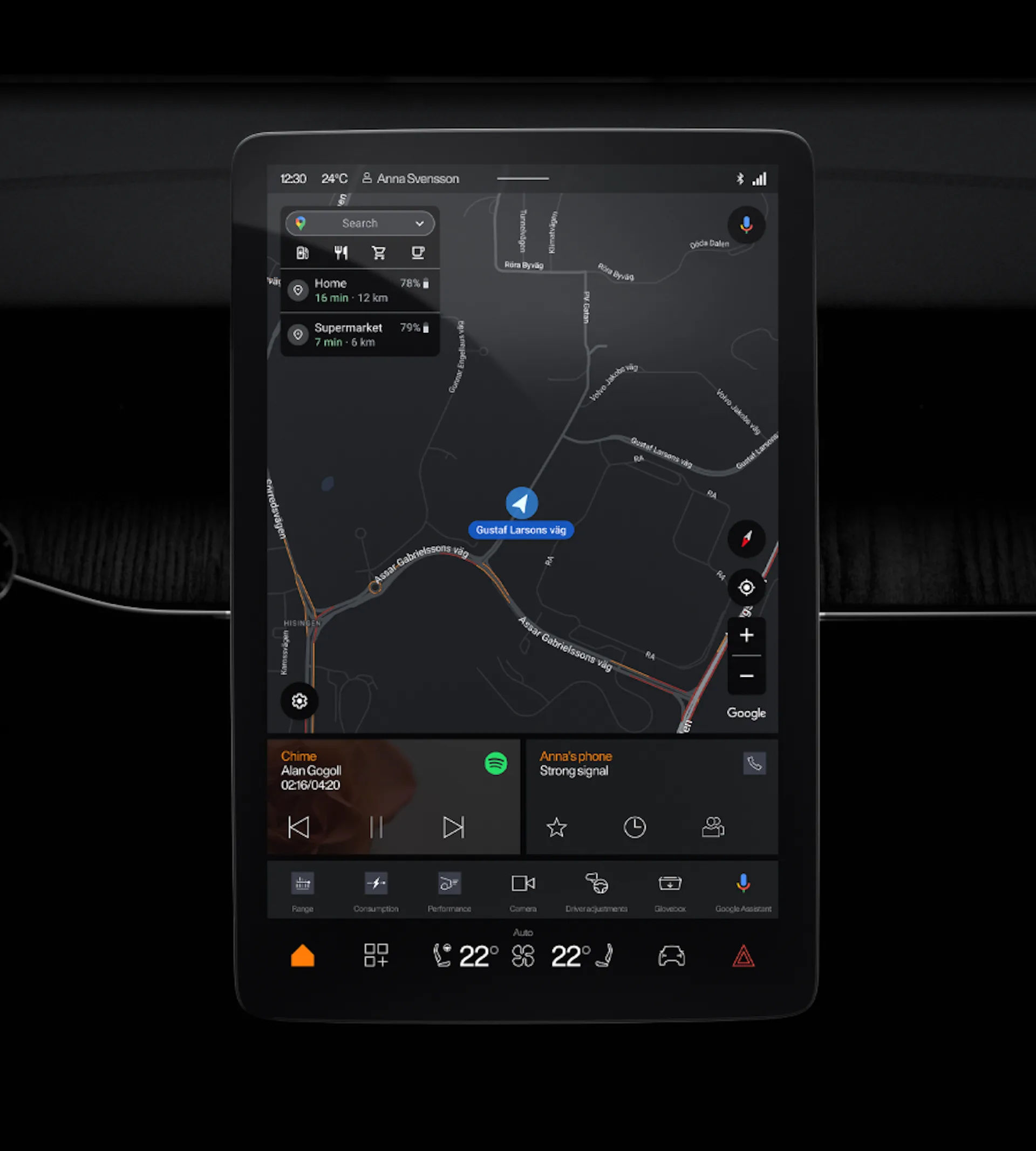Polestar 4 touch screen tech