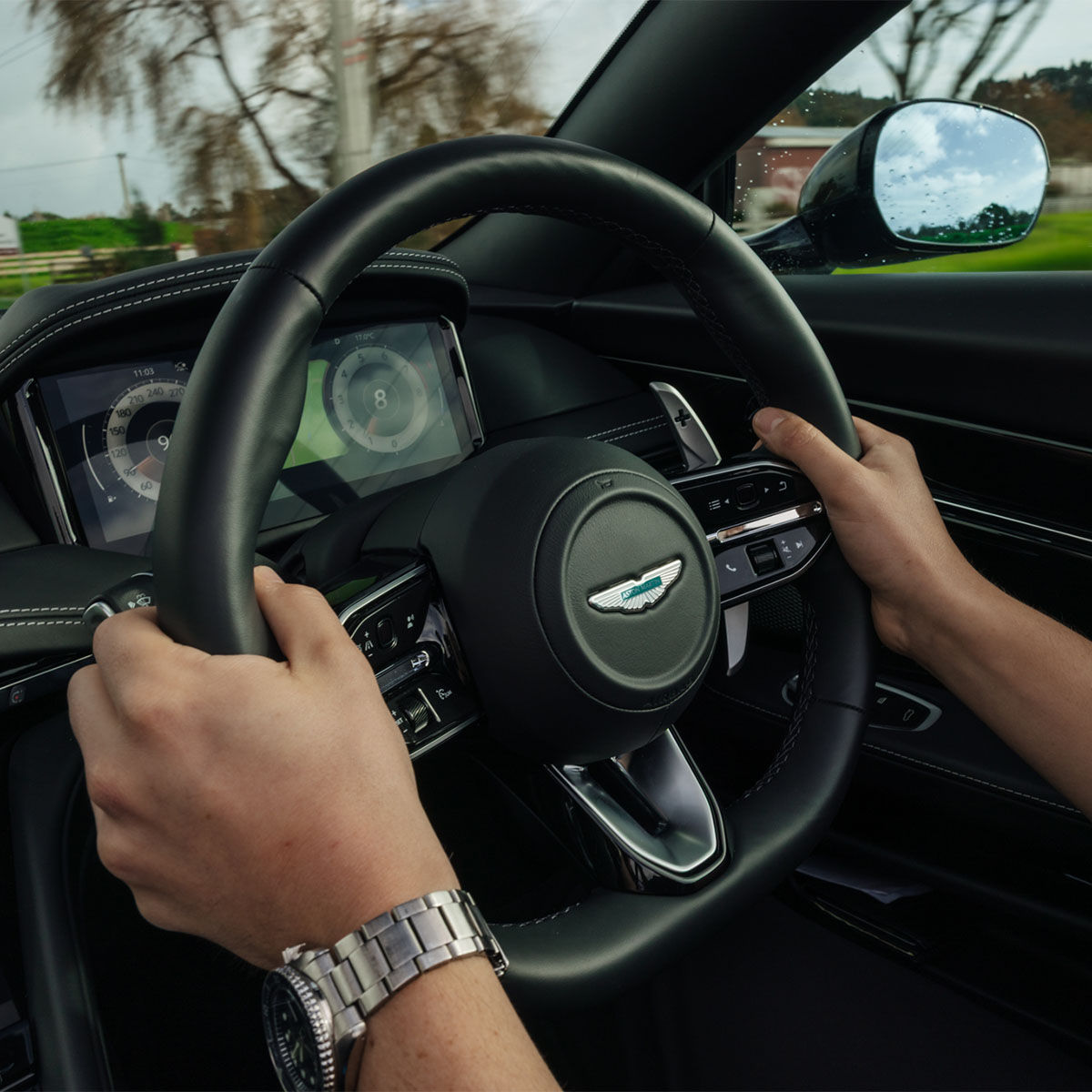 Test drive of Aston Martin
