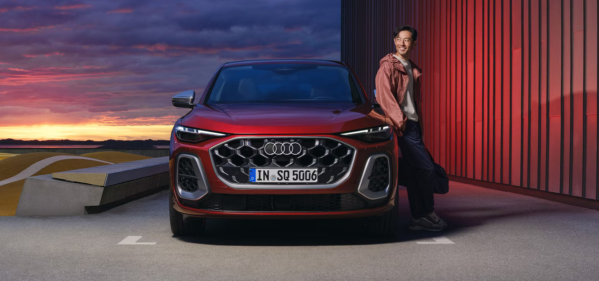 Audi red SQ5 Sportback 