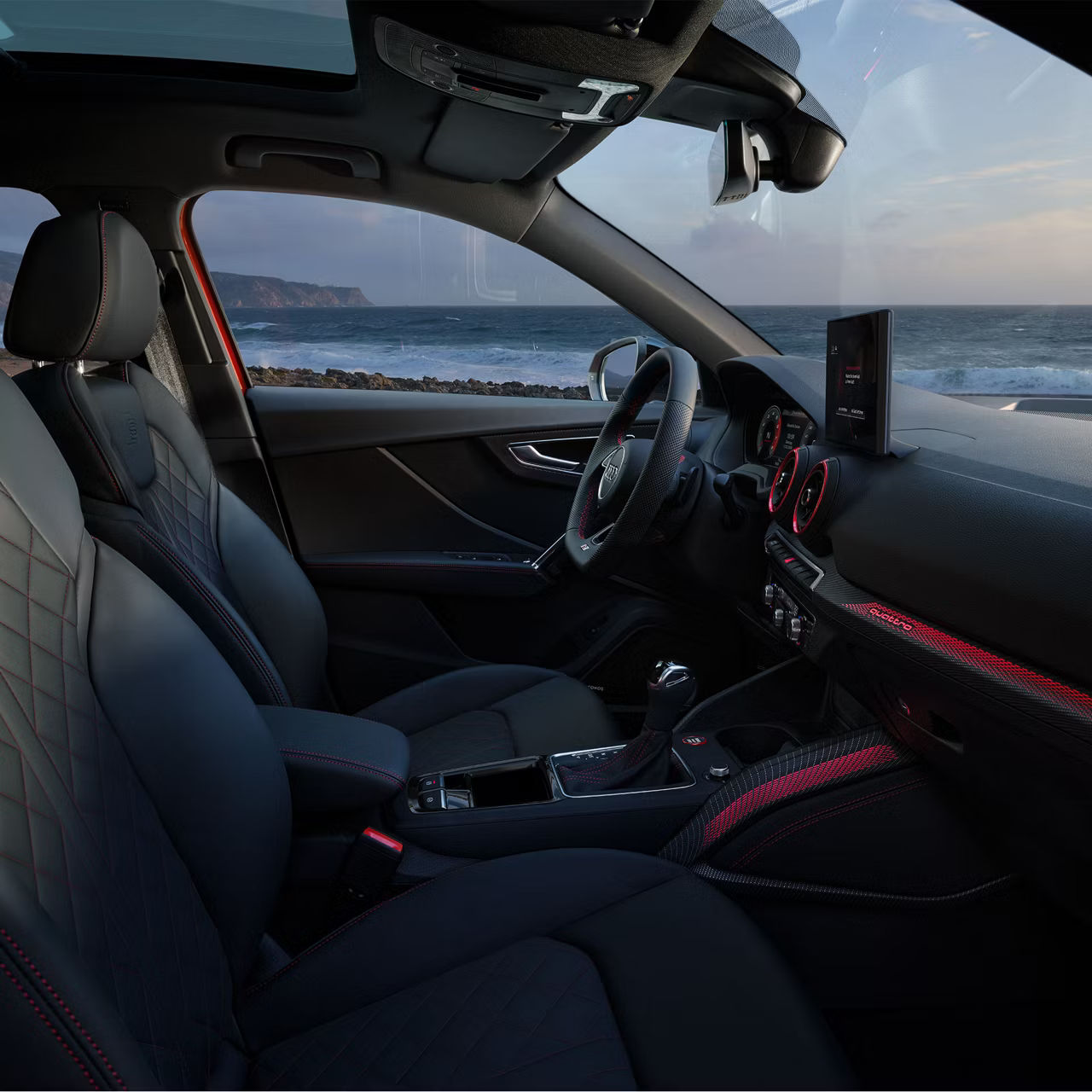 Audi Q2 driving