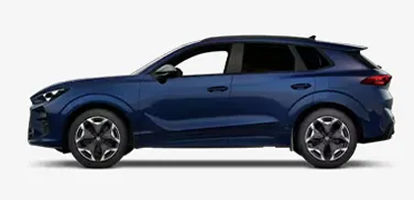 Blue Cupra sideview
