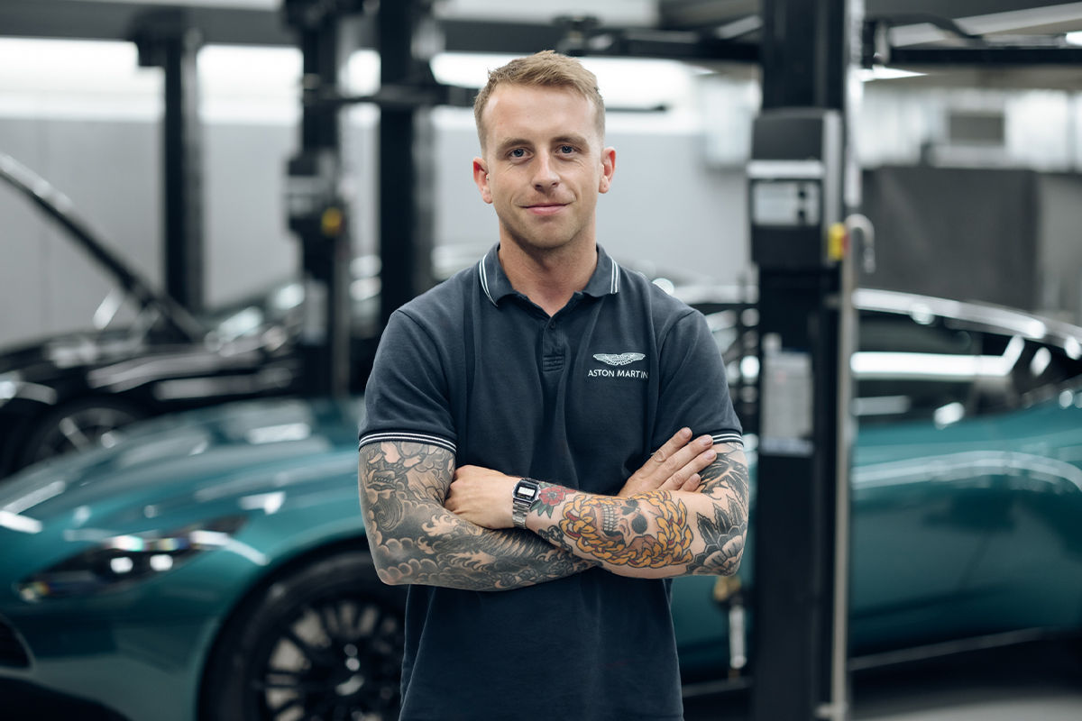 Aston Martin Service technician