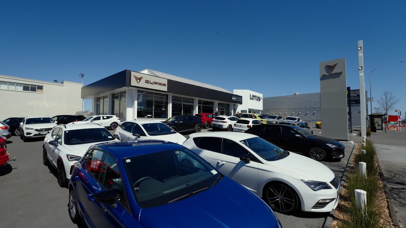 Exterior shot of Giltrap Cupra grey lynn dealership