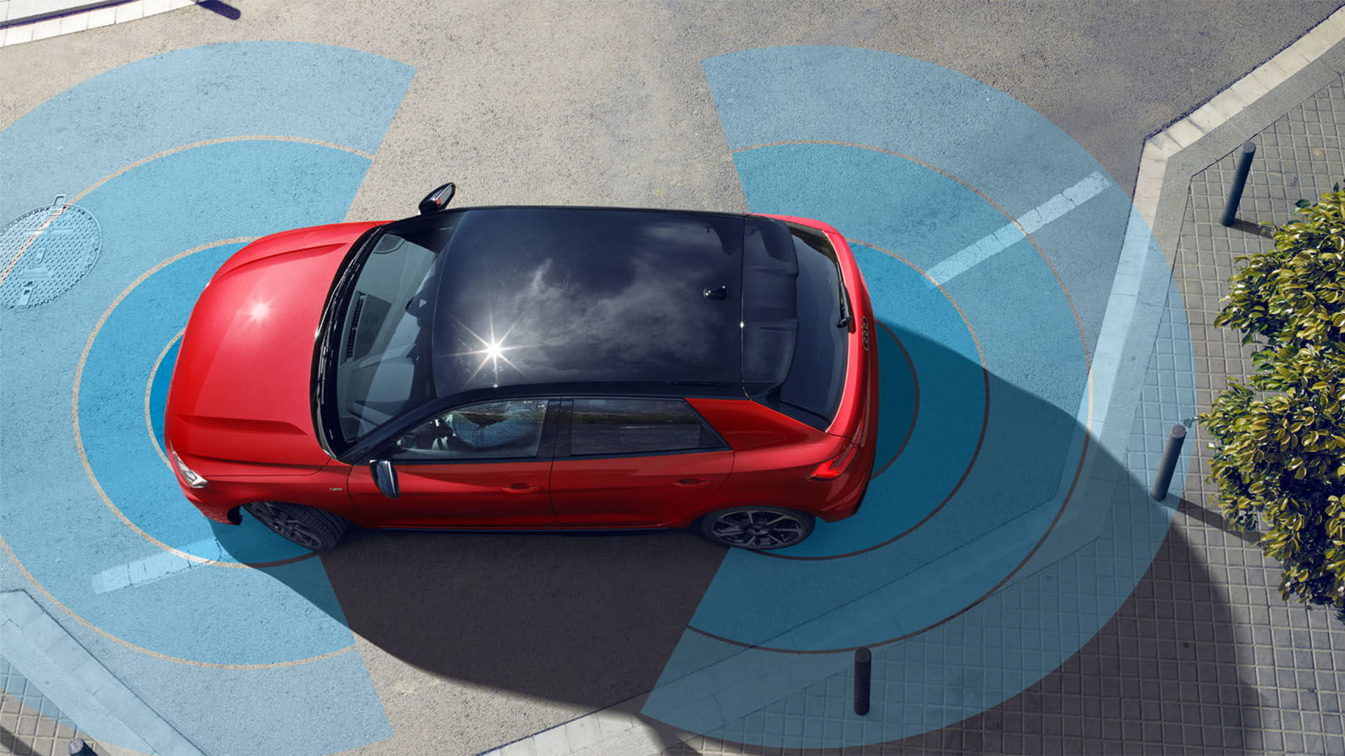Audi A1 parking sensors visualisation
