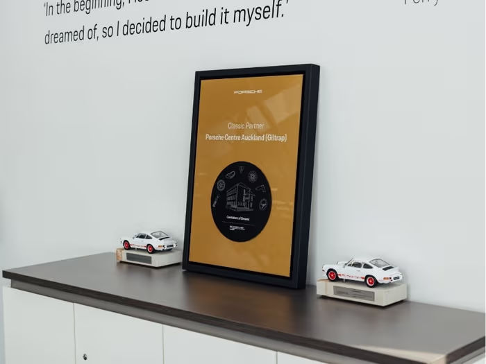 Porsce Classic Expertise Plaque