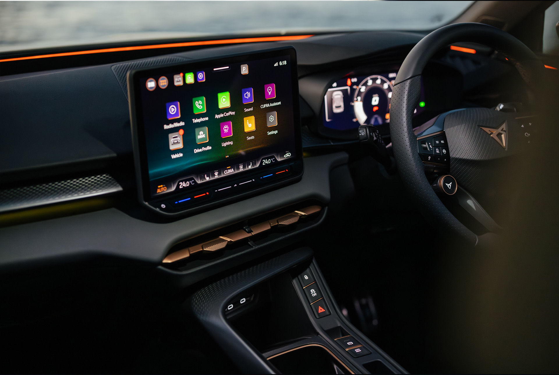 Cupra terramar navigation screen