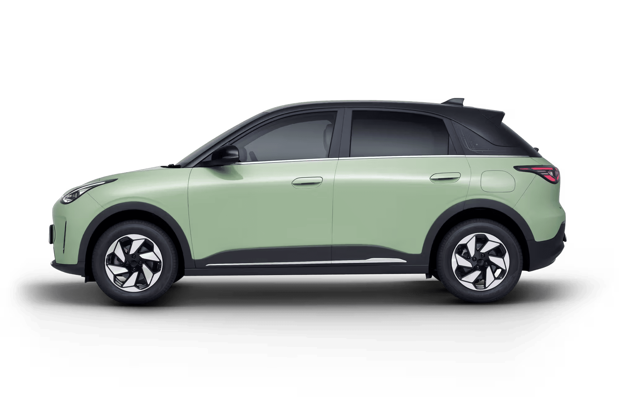 Geely EX2 in Aurora Green