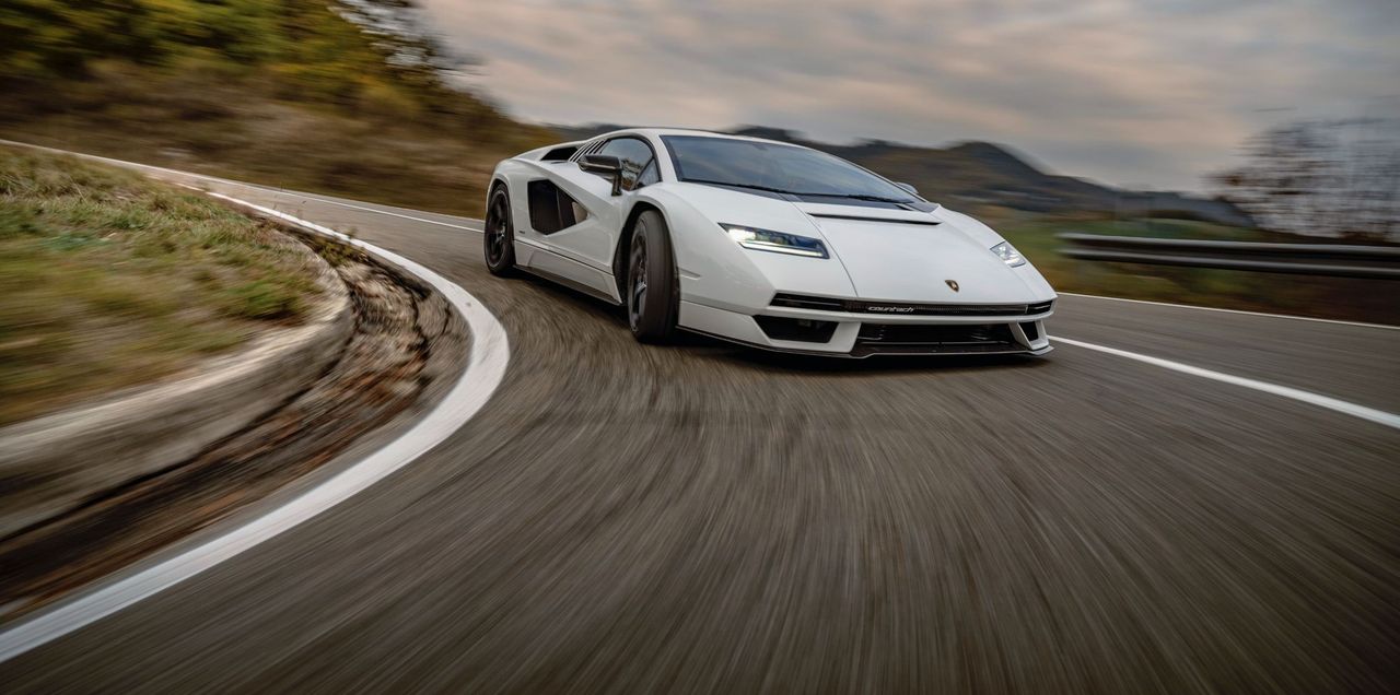 Lamborghini’s stunning Countach hits the road
