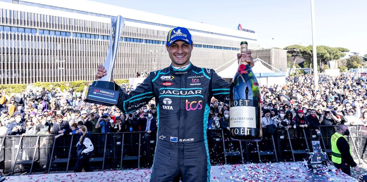 Mitch Evans makes history in Rome 