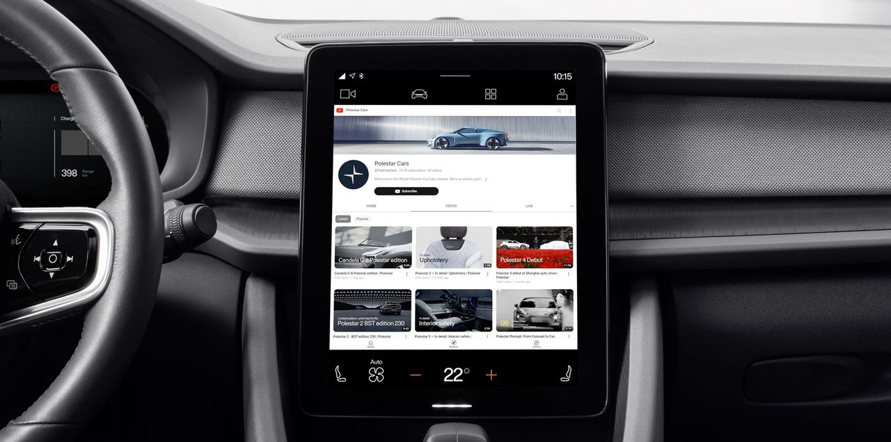 Polestar 2 now with YouTube, Apple CarPlay and Range Assistant extensions