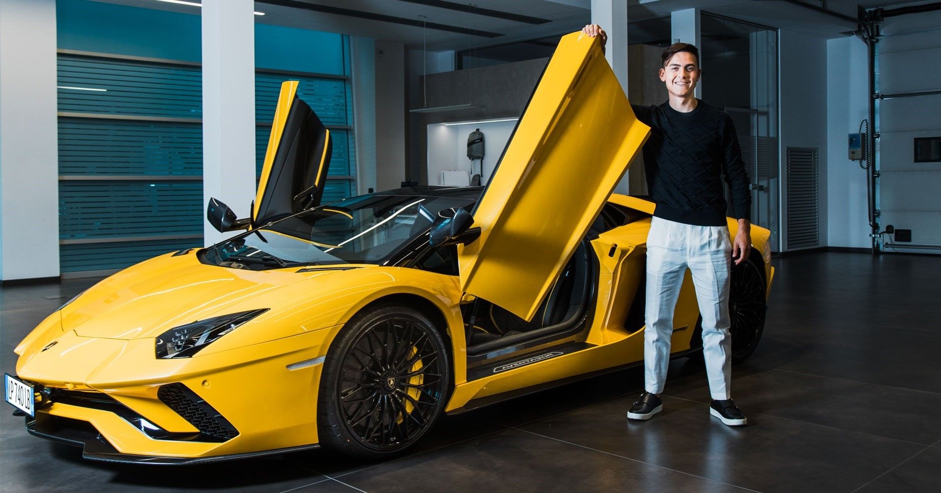 Football Star Paulo Dybala Celebrates 100th Goal With New Lamborghini