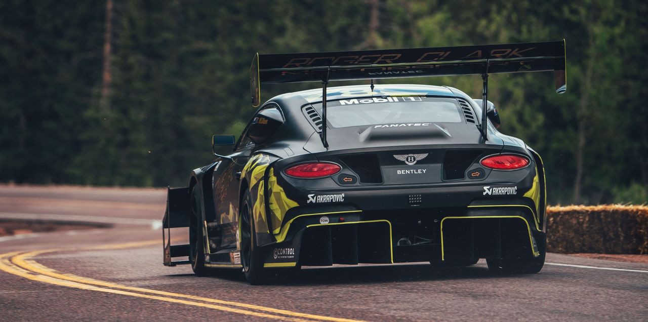 New Continental GT3 racecar takes on Pikes Peak 