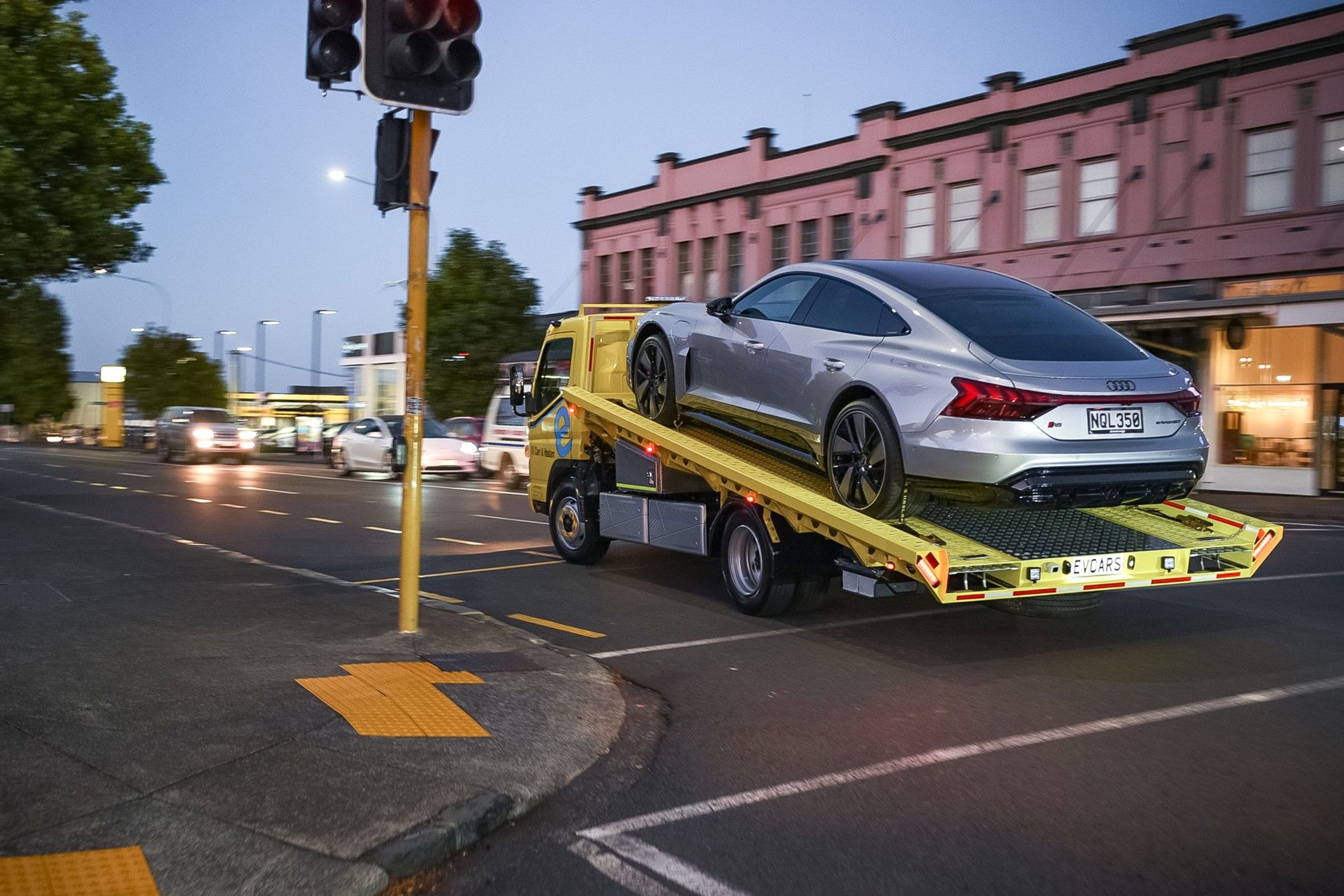 Fully electric dealership delivery for Audi