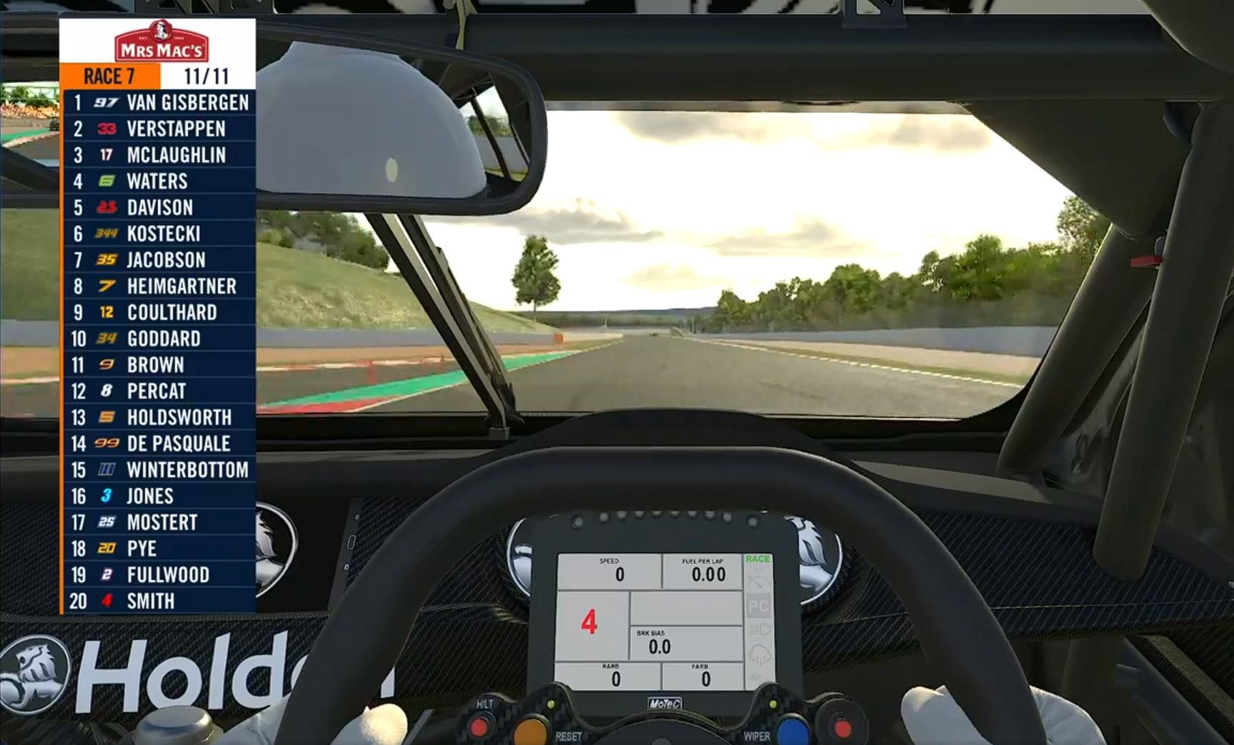 E-Racing Simulator SVG Interior