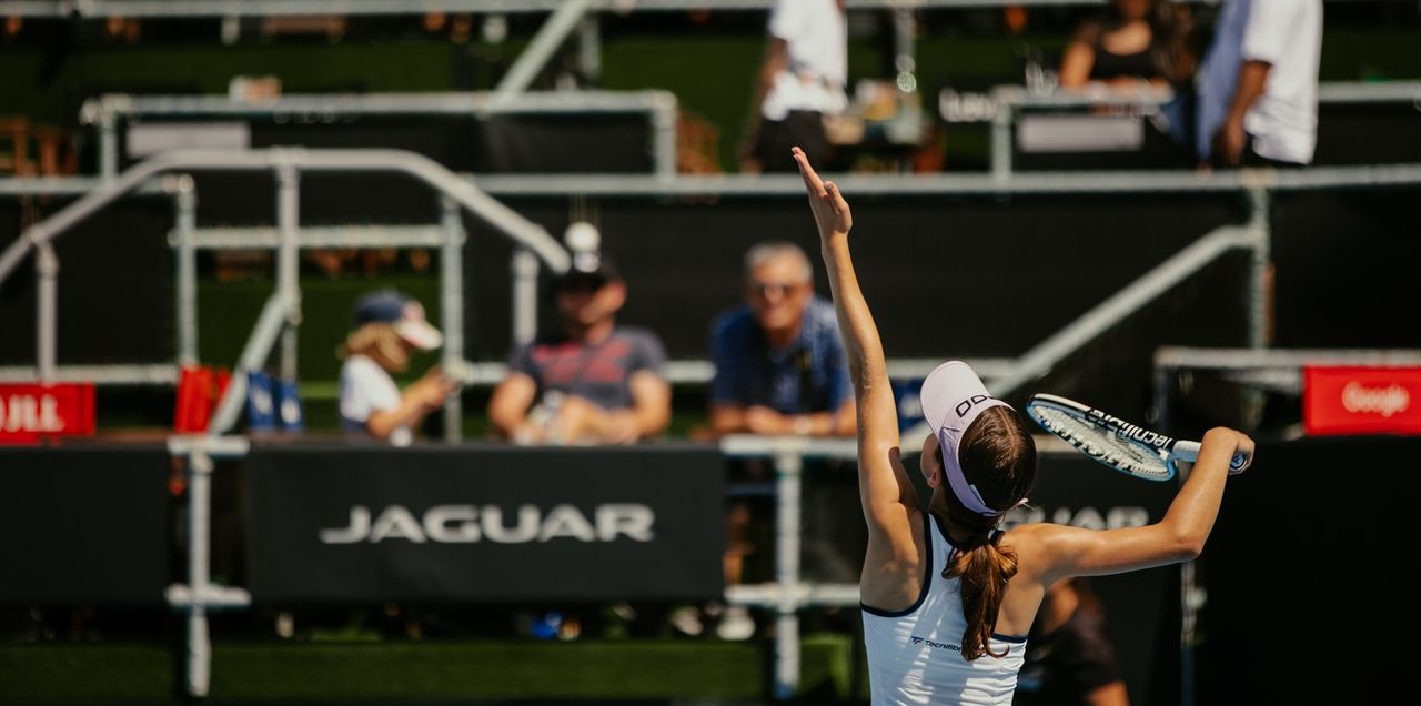 Young tennis stars win national acclaim after playing centre-court at ASB Classic