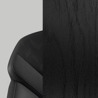 Animal welfare Nappa leather in Charcoal with Black ash deco