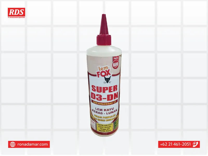 Lem Fox PVAc Super D3-DN Botol 600 g